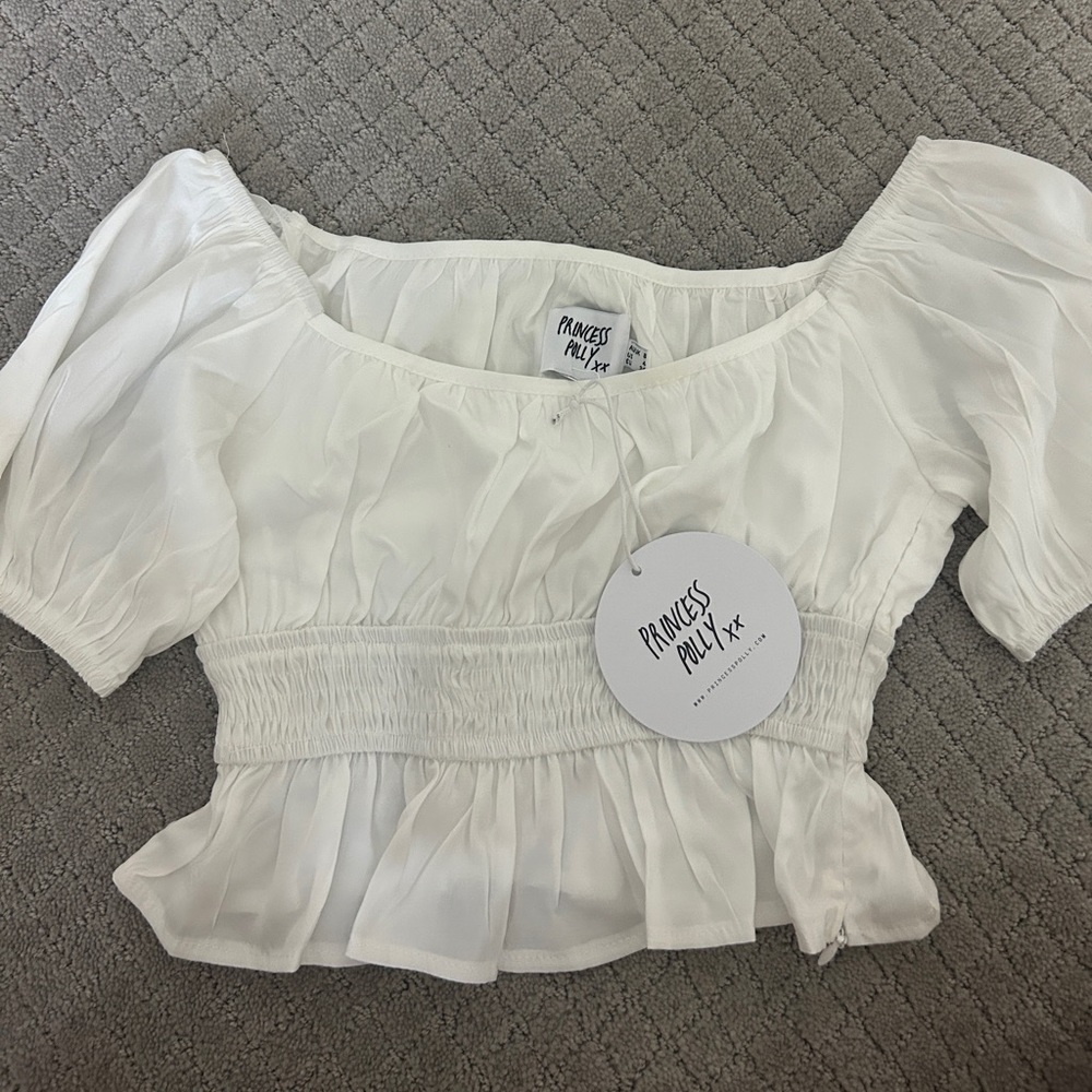 princess polly white top